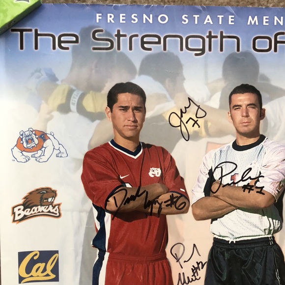 2002 FRESNO STATE MENS SOCCER SIGNED TEAM POSTER - Picture 4 of 11
